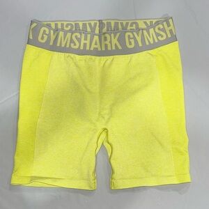 GYMSHARK Flex Shorts 5" Inseam Lime Green Marl Gray Contour Shading  M [G-13]